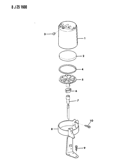 1988 Jeep Wagoneer Vapor Canister Diagram