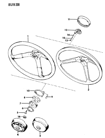 1985 Jeep Wrangler Steering Wheel Diagram 1