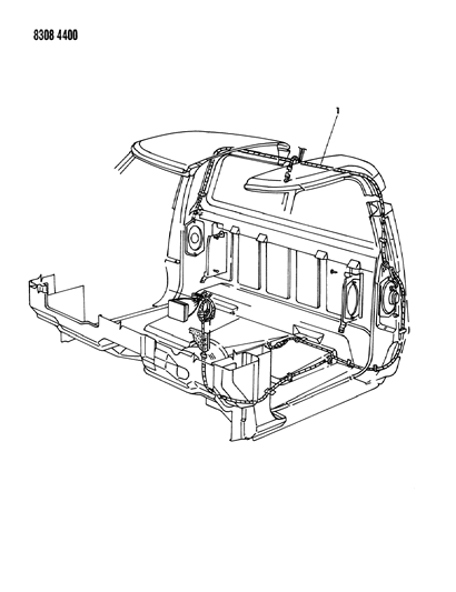 1988 Dodge W150 Wiring - Body & Accessories Diagram