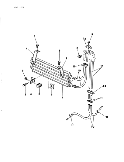 1984 Dodge 600 Transmission Oil Cooler Diagram 2