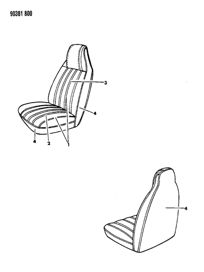 1993 Dodge Ramcharger Front Seat Diagram 4