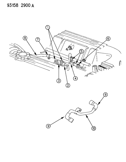 1993 Dodge Daytona Crankcase Ventilation Diagram 3