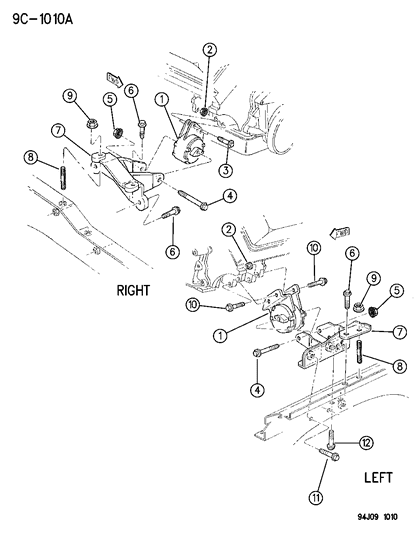 1994 Jeep Grand Cherokee Engine Mounts Diagram 2