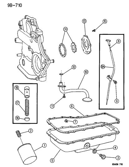 1994 Chrysler New Yorker Engine Oiling Diagram 1