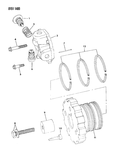 1988 Dodge Omni Governor, Automatic Transaxle Diagram