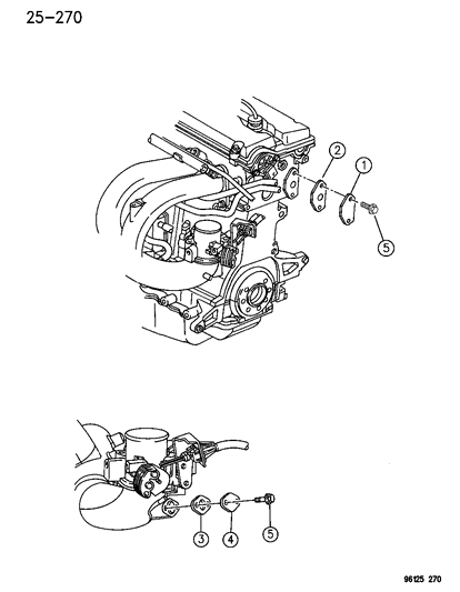 1996 Dodge Caravan EGR System Diagram 1