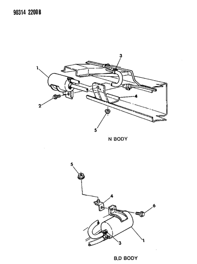 1991 Dodge W150 Fuel Filter Diagram 1