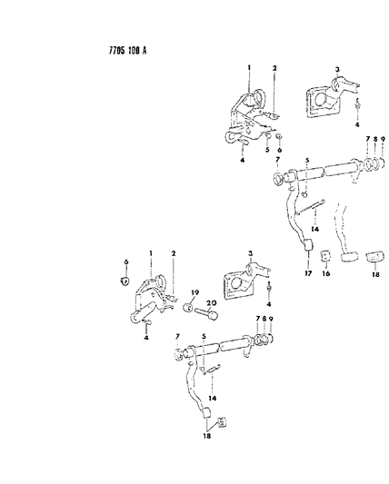 1988 Dodge Colt Brake Pedal Diagram