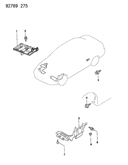 1993 Dodge Colt Loose Panel And Other Diagram