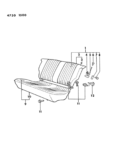 1984 Dodge Colt Screw Diagram for MF456096