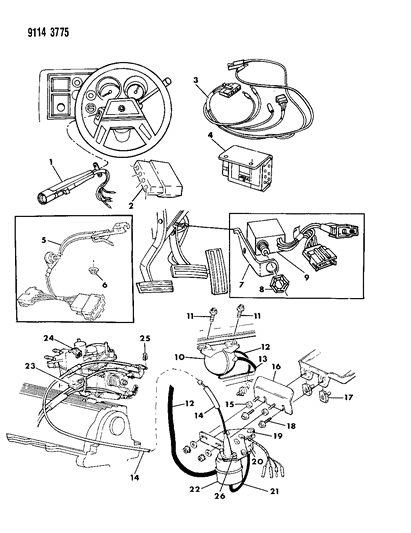 1989 Dodge Omni Speed Control Diagram