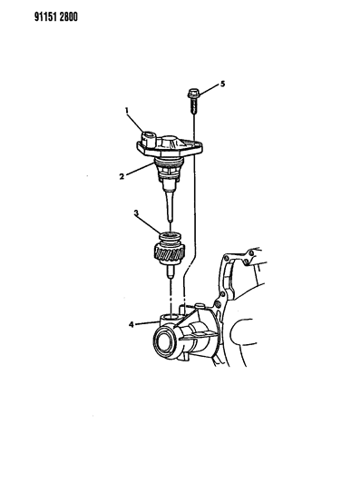 1991 Dodge Grand Caravan Cables And Pinion, Speedometer Diagram