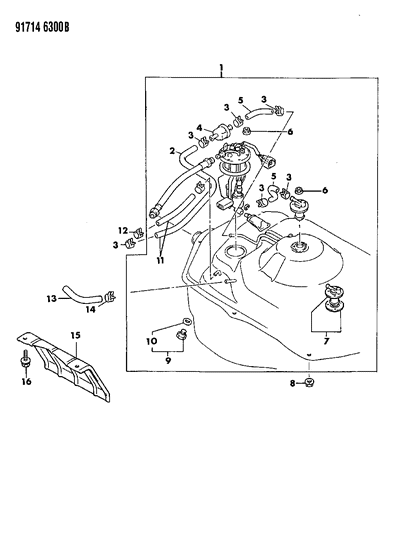 1991 Dodge Stealth Fuel Tank Diagram