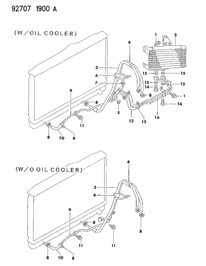 1992 Dodge Stealth Oil Cooler Lines Diagram