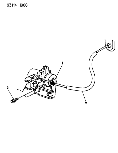 1993 Dodge Grand Caravan Throttle Control Diagram 3