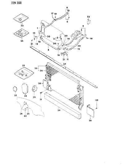 1987 Dodge Ram 50 Clip-(30)-A/C Plumbing Diagram for MC395356