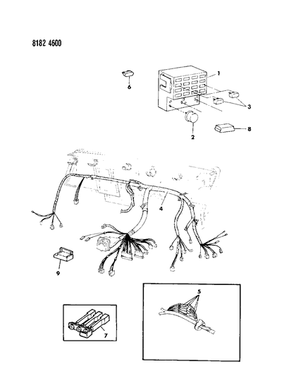 1988 Dodge Diplomat Instrument Panel Wiring Diagram