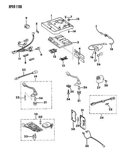 1992 Dodge Monaco Nut Diagram for J9431530