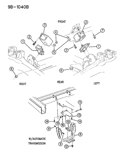 1995 Dodge Ram Van Engine Mounting Diagram 1