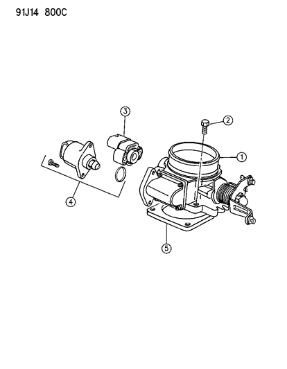 1991 Jeep Comanche Throttle Body Diagram