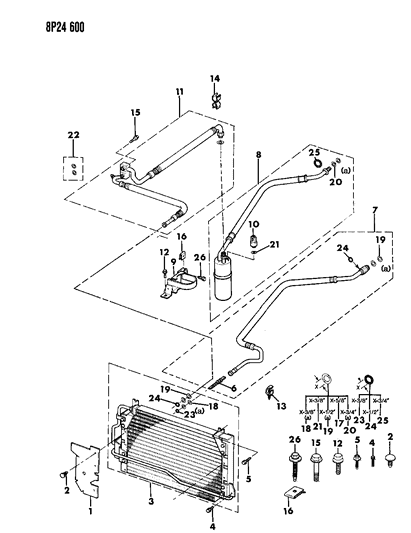 1991 Dodge Monaco Plumbing - A/C Diagram