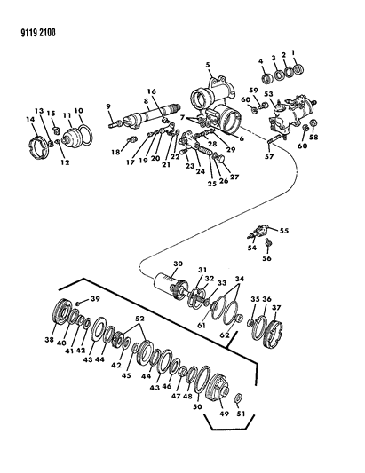 1989 Dodge Diplomat Gear - Power Steering Diagram