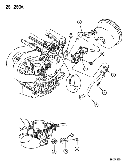 1996 Chrysler Cirrus EGR System Diagram 1