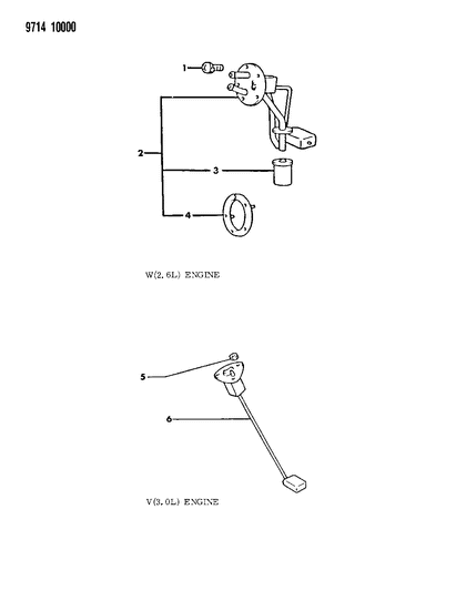 1989 Dodge Raider Fuel Tank Sending Unit Diagram