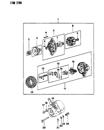 1988 Dodge Raider Alternator Diagram