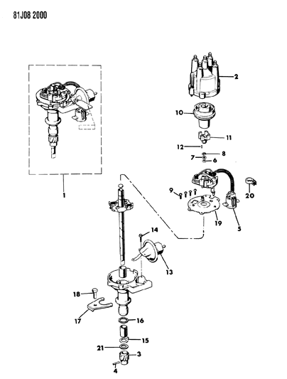 1985 Jeep Cherokee Distributor Diagram 1