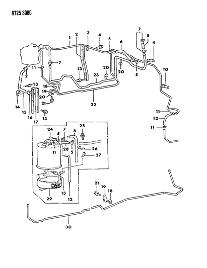 1989 Dodge Raider Vapor Canister Diagram 2