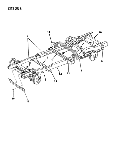 1989 Dodge Dakota Frame Diagram