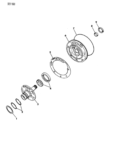 1985 Chrysler Executive Limousine Oil Pump With Reaction Shaft Diagram 2