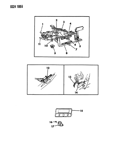 1988 Dodge Ram Van Controls, Heater Diagram