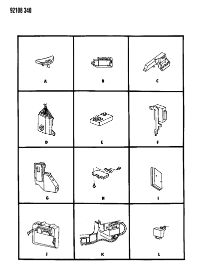 1992 Chrysler Imperial Module Diagram