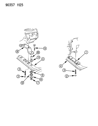 1991 Dodge Dakota Engine Mounting Diagram 7