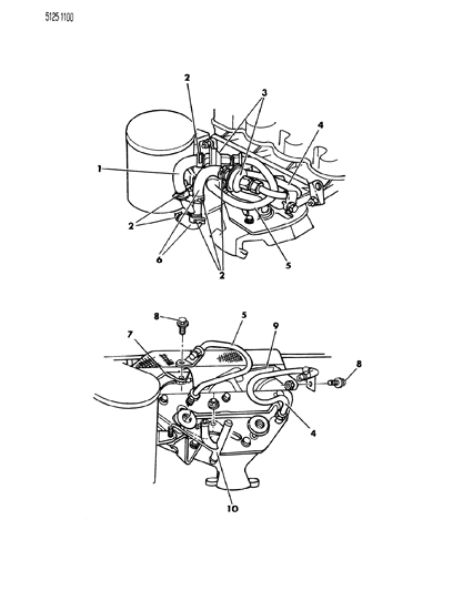 1985 Chrysler Executive Limousine Tube #2 ASPIRATOR Diagram for 4300352