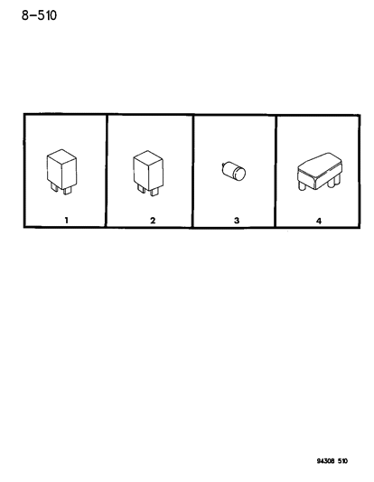 1994 Dodge Dakota Relays Diagram