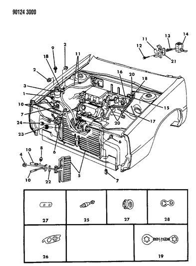 1990 Chrysler TC Maserati Plumbing - A/C & Heater Diagram 2