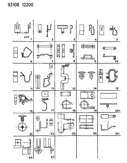 1993 Dodge Spirit Wiring Clips Diagram