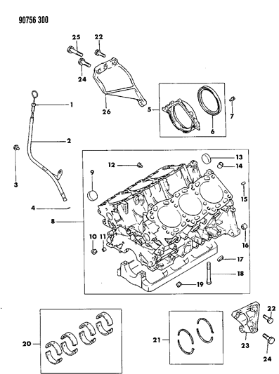 1990 Dodge Ram 50 Cylinder Block Diagram 2