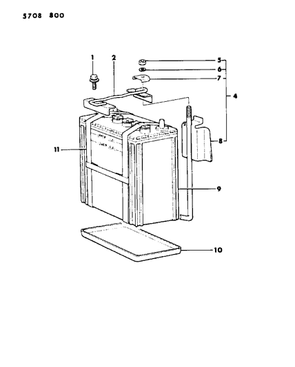 1985 Dodge Ram 50 Battery Tray Diagram 2