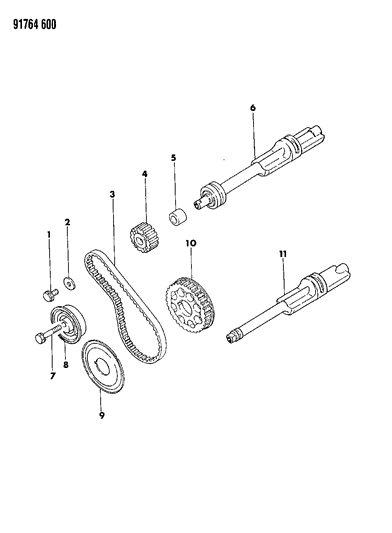 1991 Dodge Ram 50 Balance Shafts Diagram