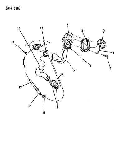 1988 Dodge W350 Fuel Tank Filler Tube Diagram 1