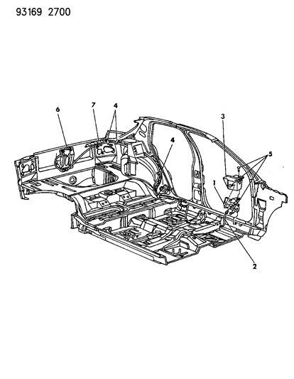 1993 Dodge Shadow Liftgate Release Diagram