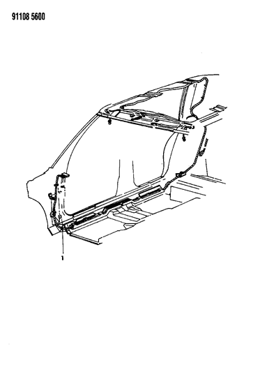 Wiring - Body & Accessories - 1991 Chrysler New Yorker Salon