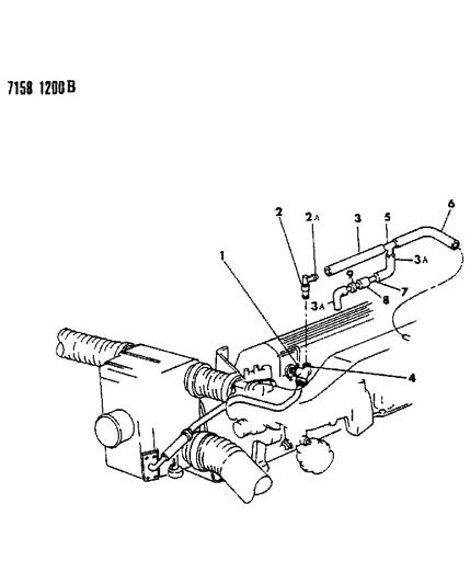 1987 Dodge Grand Caravan Crankcase Ventilation Diagram 3