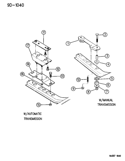 1996 Dodge Ram Van Engine Mounting Diagram 6