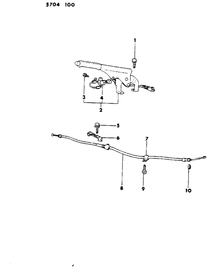 1985 Dodge Colt Brake Park Controls Diagram