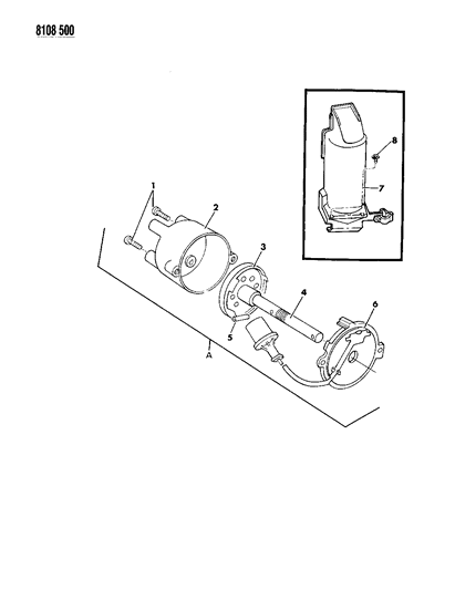 1988 Chrysler LeBaron Distributor Diagram 2